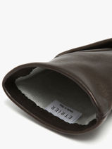 Dameshandschoenen Leder Etrier Zwart accessoires EGLO416G-vue-porte